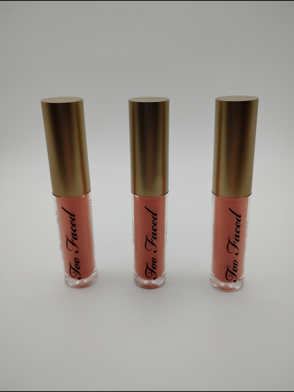 Too Faced Lip Gloss Trio in Pink Dolly